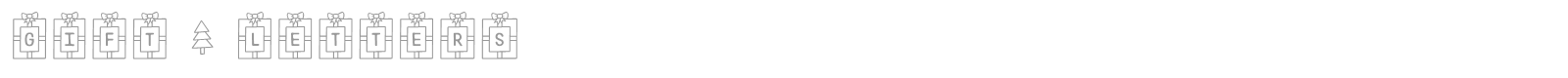 Gift Letters font preview